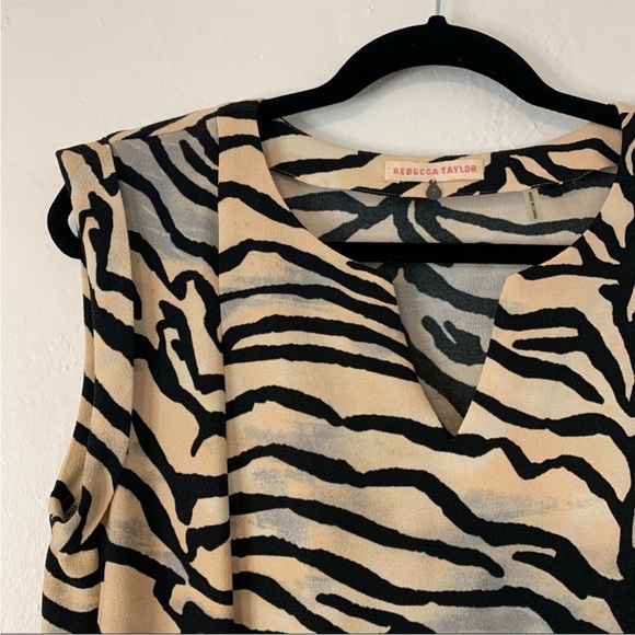 Rebecca Taylor | GORGEOUS Fall Tiger Animal Print Shift Dress 2 - Picture 5 of 8